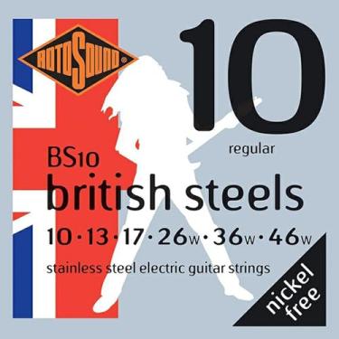 Imagem de Rotosound Cordas de guitarra elétrica BS10 British Steel (10-46)