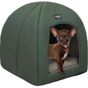 Imagem de Cabana 2x1 Para Filhotes e Raças Mini Até 3kg (Verde)