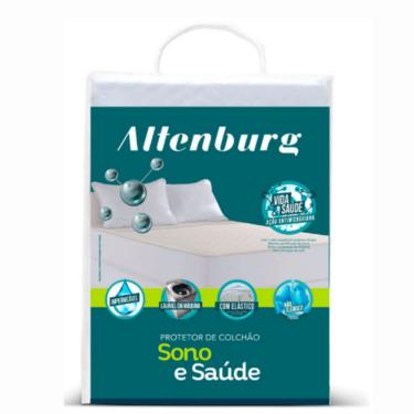 Imagem de Protetor de Colchão Impermeável Altenburg Sono e Saúde Solteiro 90x190x36 - Com Ação Antimicrobiana