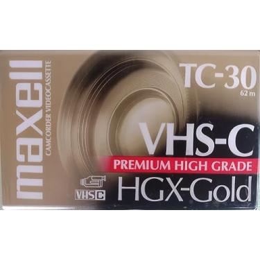 Imagem de Maxell VHS-C Fita de vídeo cassete, 30 minutos