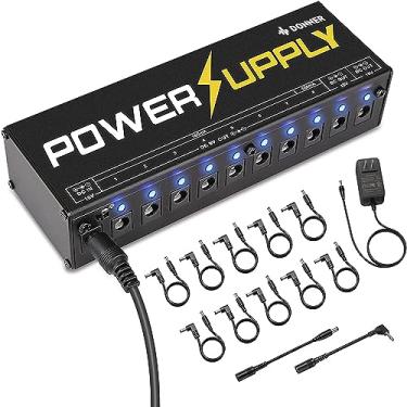 Imagem de Donner Fonte de alimentação para guitarra DP-1 10 saídas CC isoladas para pedal de efeito 9V/12V/18V