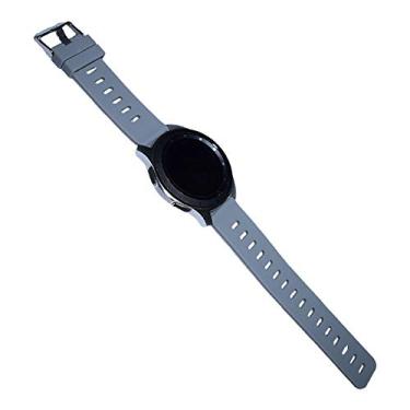 Imagem de Pulseira de Silicone para Galaxy Watch 46mm - Gear S3 Frontier - Gear S3 Classic - Amazfit GTR 47mm - Amazfit Stratos - Gear 2 Neo - Gear Live - Marca Ltimports (Cinza)
