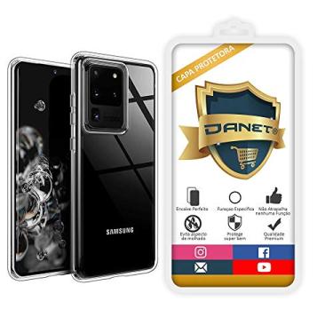 Imagem de Capa Capinha Para Samsung Galaxy S20 Ultra 5g, e S11 Ultra com Tela de 6.9Polegadas Capinha Transparente Clear Ultra Fina Silicone - Danet (Transparente)