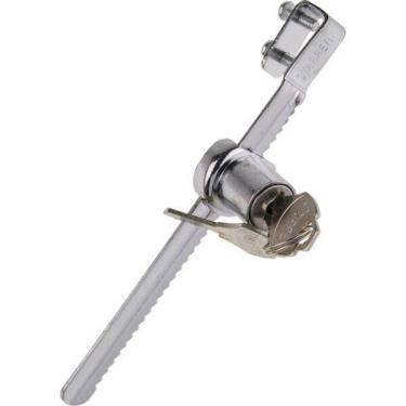 Imagem de Fechadura Jacaré Cromada Para Vitrine Ou Freezer