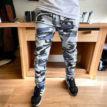 Imagem de Calça Jogger Camuflada Masculina Estilosa Com Elastano  - Skay Jeans