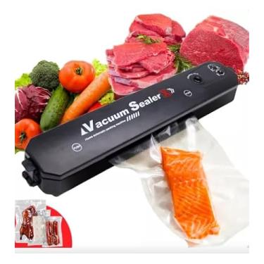 Imagem de Seladora Manual Embaladora Vácuo Portátil Alimentos Embaladora de Alimentos Bivolt Automática Embaladora Vacuum