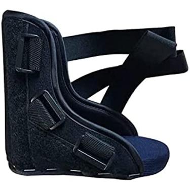 Imagem de Tala para pés caídos para crianças, órtese de tornozelo e pé, tala noturna para tornozelo de bebê, usada para fascite plantar e tendinite de Aquiles, preto, 16 cm