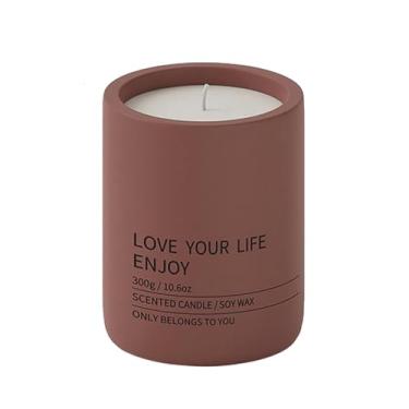 Imagem de 2 peças copo de vela de cerâmica minimalista e criativo nórdico para casa, vela de soja, copo vazio para casamento, jantar, festa-Higt 6-OW-R0001 aroma de óleo de citronela