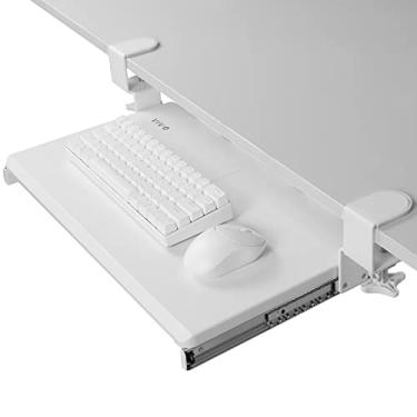 Imagem de VIVO Bandeja de Teclado Pequena, Removível Sob A Mesa com Sistema de Montagem de Braçad...