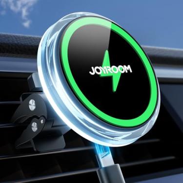 Imagem de JOYROOM Para carregador de carro Magsafe [15W Pro Max Charging], suporte de carro para carregamento rápido sem fio para iPhone, suporte magnético para celular Magsafe, suporte de telefone para carro, ventilação, compatível com iPhone15 Pro Max