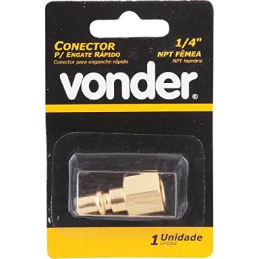 Imagem de Conector para ar comprimido fêmea com rosca 1/4" x 1/4" - Vonder