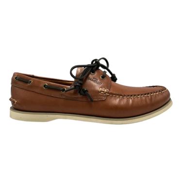 Imagem de Deckshoes Samello American Masculino Couro Marrom Terra Sapato Dockside Náutico Original