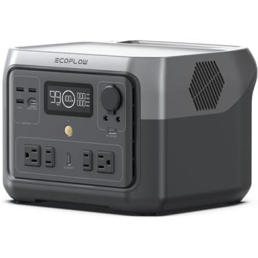 Imagem de EF ECOFLOW Estação de Energia Portátil RIVER 2 Max, Bateria LiFePO4 de 512 Wh/Carregamento Rápido de 1H, Gerador Solar de Saída de até 1000W, para Camping/RVs/Uso Doméstico