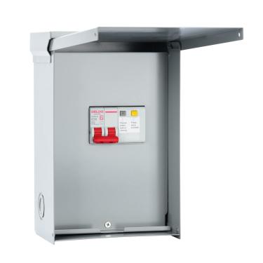 Imagem de briidea Painel de Spa de 50 A com Disjuntor Gfci de 3 Pólos e 50 A, Ip 65 À Prova D'Água, Ideal para Spas, Banheiras de Hidromassagem, Piscinas, Casa