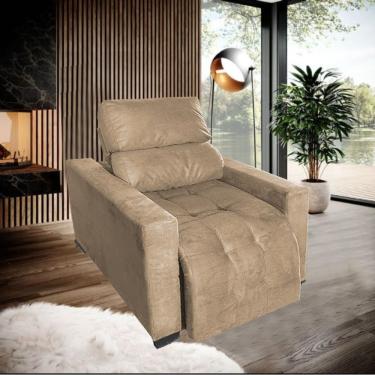Imagem de Poltrona do Papai Retrátil e Reclinável Madri Capuccino