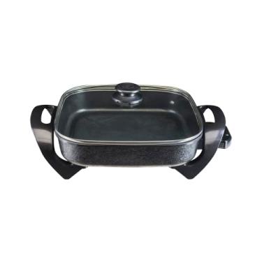 Imagem de Agratto Panela eletrica Mangiare APEQ01l-02 preta quadrada 30cm 1500W 220V