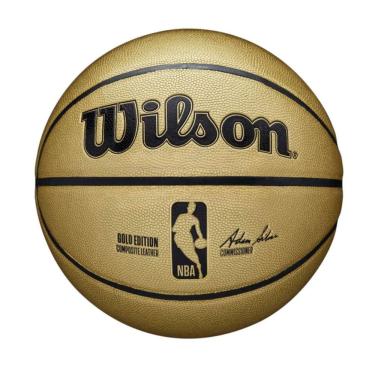 Imagem de Bola de Basquete NBA Alliance Autograph Gold Edition para Autógrafos Maior Durabilidade Wilson