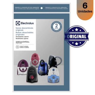 Imagem de Saco Aspirador de pó Electrolux GO limpenza diária 6 unds