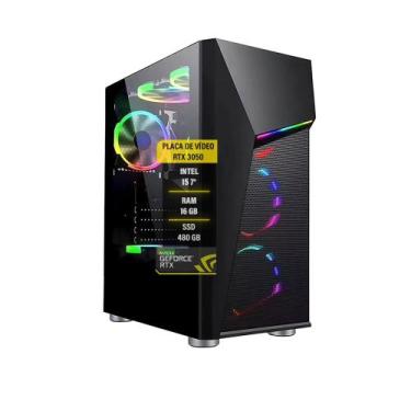Imagem de Pc Gamer I5 7 16GB RAM DDR4 RTX 3050 8GB SSD 480GB HD 1TB - AMORIM SHO