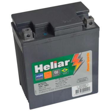 Imagem de Bateria Moto Honda NX 350 Heliar HTZ7L PowerSports Selada 6Ah 12V