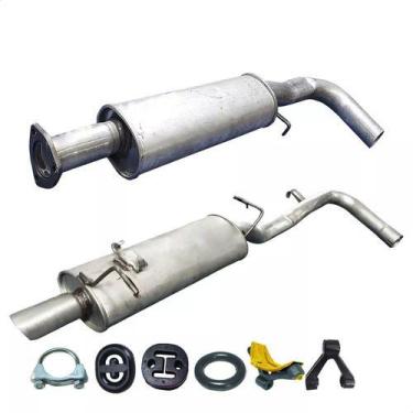 Imagem de Kit Escapamento Abafador + Traseiro Gol 1.6 1.8 2.0 97 A 99 - ScapJá