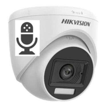 Imagem de Camera Analogica com Audio Hikvision Ds-2ce76d0t-lpfs 2.8mm
