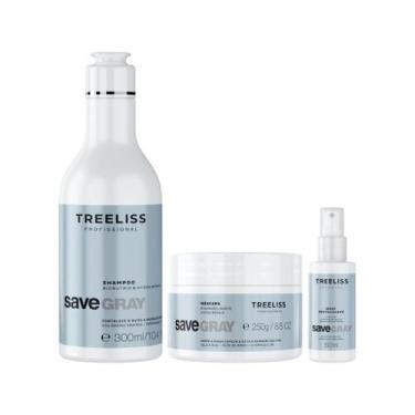 Imagem de Kit Save Gray Shampoo, Máscara e Spray Hair Care Treeliss - Treeliss P