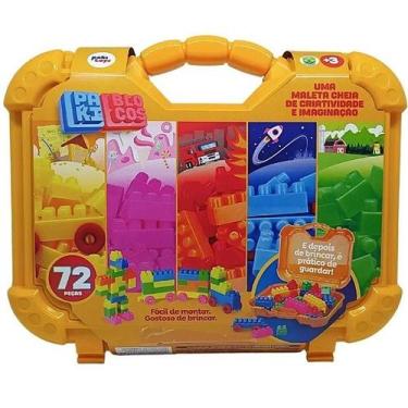 Imagem de Maleta Blocos de Montar Encaixe 72 Peças - Paki