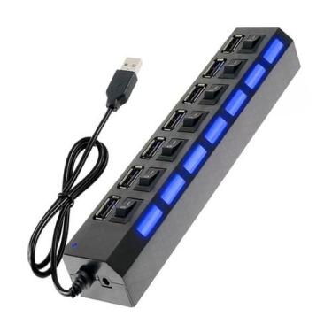Imagem de Hub Usb 2.0 Com 7 Portas Velocidade De 480Mbps - Guiro