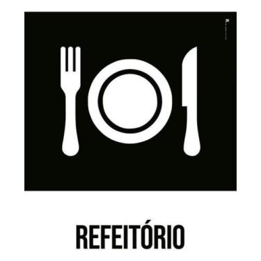 Imagem de Kit 3 Placas Desenho - Refeitório - Sinalizo