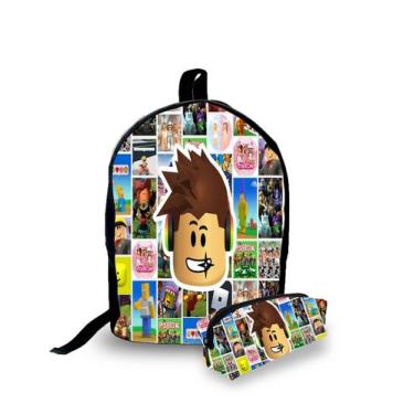 Imagem de Kit Escolar Mochila E Estojo Infantil Roblox - decarlos