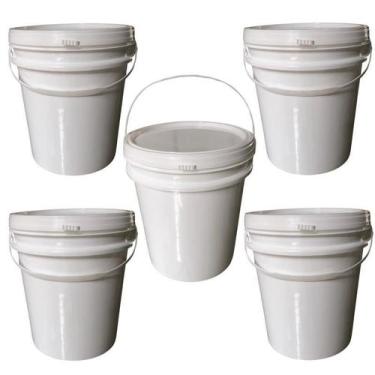 Imagem de Balde Para Mecanicos Em Rj 5L Com Tampa 5 Pçs - Nastripack