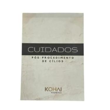 Imagem de  Ficha Anamnese Cuidado Pós Procedimento Cílios Com 100 Folhas Kohai -