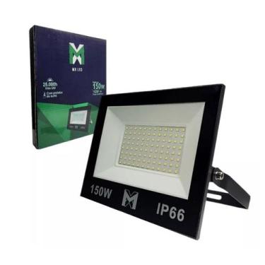 Imagem de Refletor LED 150w Holofote Prova d'água Frio - Branco-frio - MX