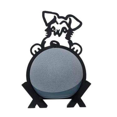 Imagem de Suporte de Alexa para Echo Dot 4 e Dot 5  Cachorro "Schnauzer" - Espaç