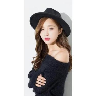 Imagem de Chapéu Feltro Fedora Veludo Inverno Moda Feminina e Masculina - On.Sho