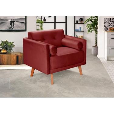 Imagem de Poltrona Moderna Decoração Sala, Varanda, Recepção Luma - BELLA DECOR