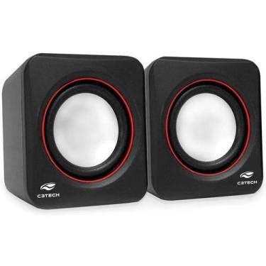 Imagem de Caixa De Som C3 Tech Sp-301Bk Portátil 2.0 Preta P2/Usb, Portátil