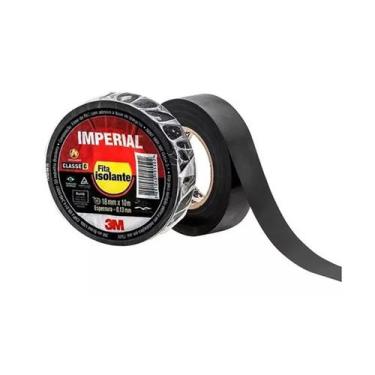 Imagem de Fita Isolante 18mm x 10m 3M Imperial Preta Uso Geral