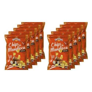 Imagem de Chips De Mandioca Original 50g Sertanitos - 10 Unidades
