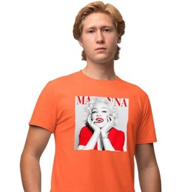 Imagem de Camisa Camiseta Masculina Estampada Madonna 100% Algodão Fio 30.1 Pent