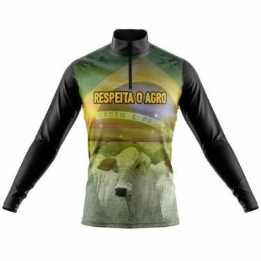 Imagem de Camisa Agro Manga Longa Masculina Proteção Solar Uv 50+ - Way, GG, Res