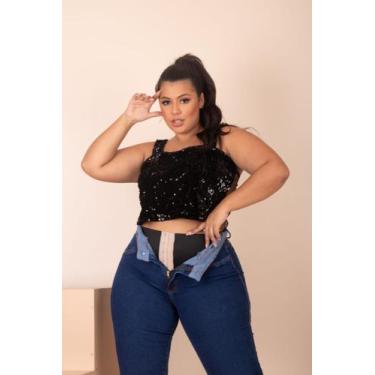 Imagem de Calça jeans plus size com cinta  modeladora e Lycra - LockSmith Jeans 