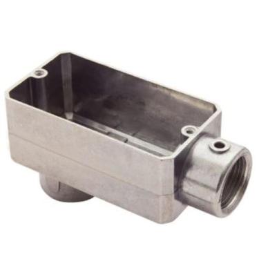 Imagem de Condulete fixo 1" tipo "LB" - sem tampa / sem rosca / sem pintura - Tr