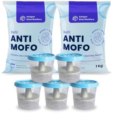 Imagem de Antimofo em bolinhas 2kg + 5 Potes Amigos Distribuidora