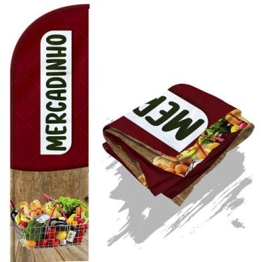 Imagem de Bandeira Para Wind Banner Dupla Face (só tecido) Mercadinho - Fadrix
