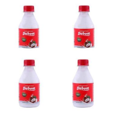 Imagem de Kit 4 Uni Leite De Coco Dubom 200ml - Armazém Real