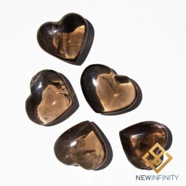 Imagem de Coração de Quartzo Fumê Pedra Natural Cristal - New Infinity