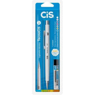 Imagem de Lapiseira Técnica Tecnocis 0.7mm + Grafite CIS, BRANCO