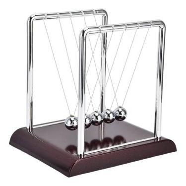 Imagem de Pêndulo Newton 5 Bolas 18x17cm Decoração Escritorio Casa - Evolvere, N